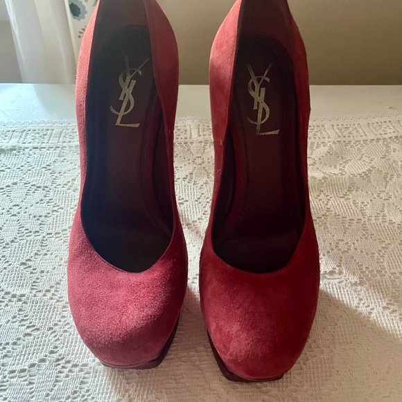 Yves Saint Laurent Burgundy Pumps Size 6 US - Picture 2 of 5